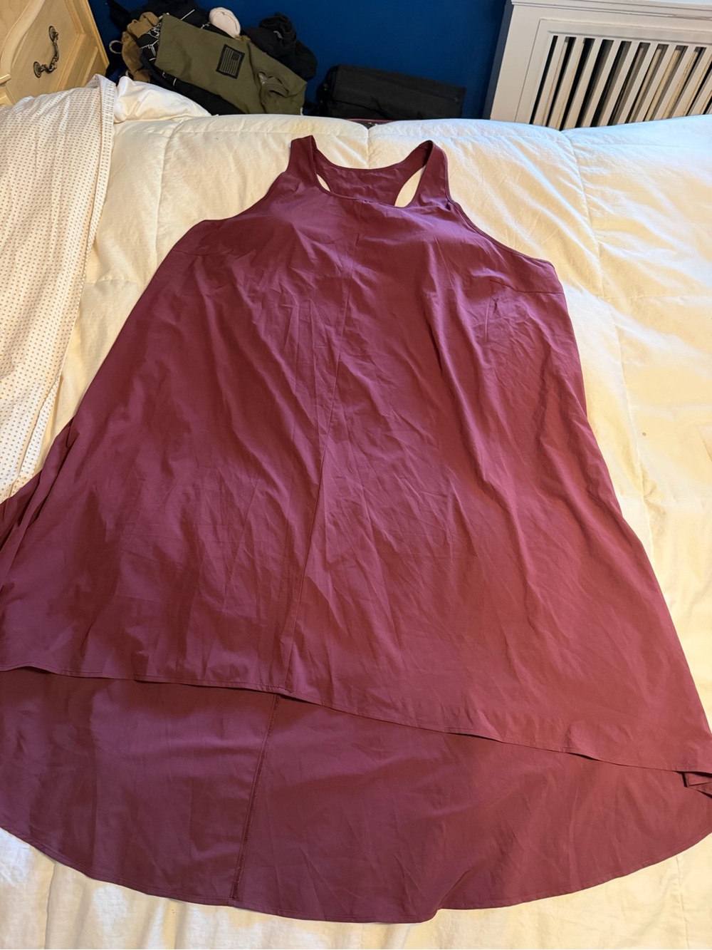 3X Halara High-Low Dress in Burgundy, NWOT, $40